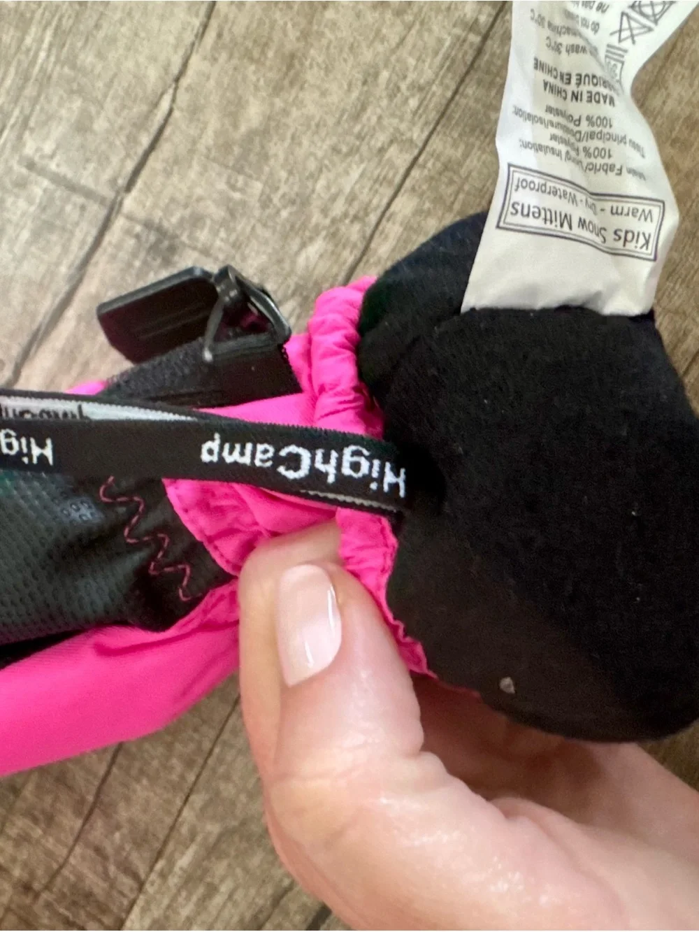 Kids‎ Pink Waterproof Snow Mittens Size Small Winter Gloves